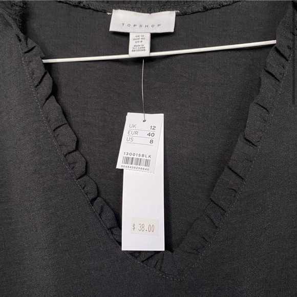 NWT TOPSHOP Peplum Blouse - Picture 6 of 6